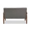 Baxton Studio Sorrento Grey Upholstered Wooden 2-seater Loveseat 122-6769 - alternate 5